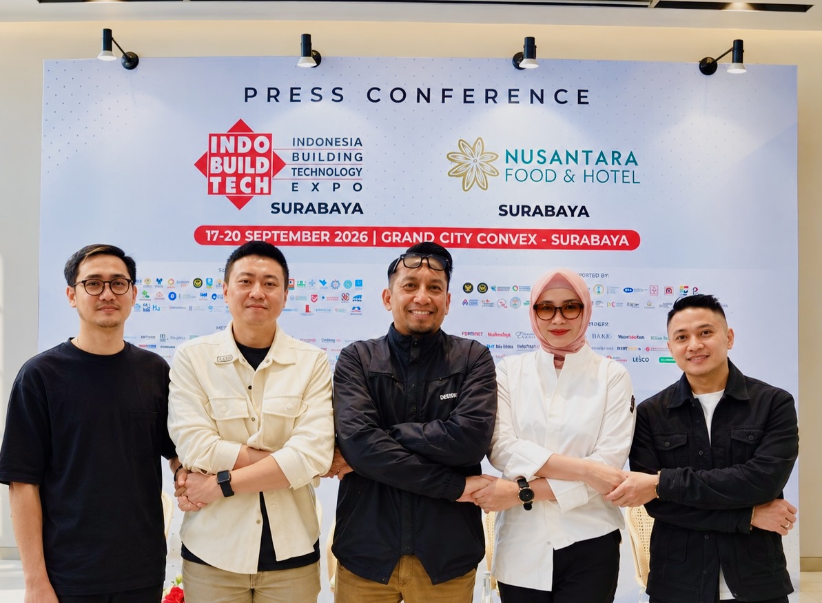 IndoBuildTech Surabaya 2026 Kembali Hadir, Perkuat AksesIndustri terhadap Inovasi Material, Arsitektur, dan Interior